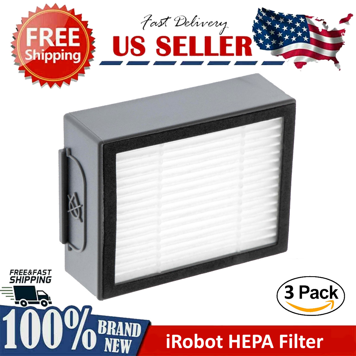 3x Vacuum HEPA Filter Replacement for iRobot Roomba j5 j5+ j6 j6+ j7 j7+ j8+ gallery