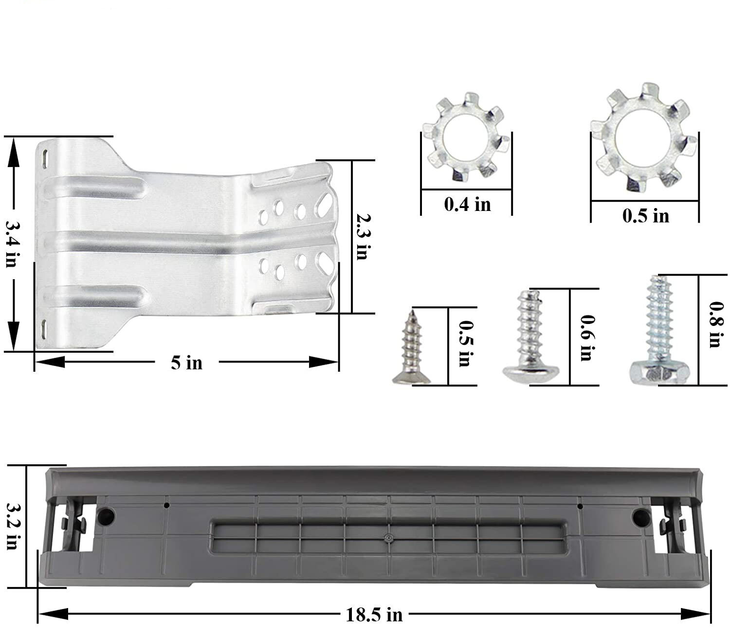SKK-7A Stacking Kit for Samsung wide Front Load Laundry Washer and Dryers 27Inch gallery