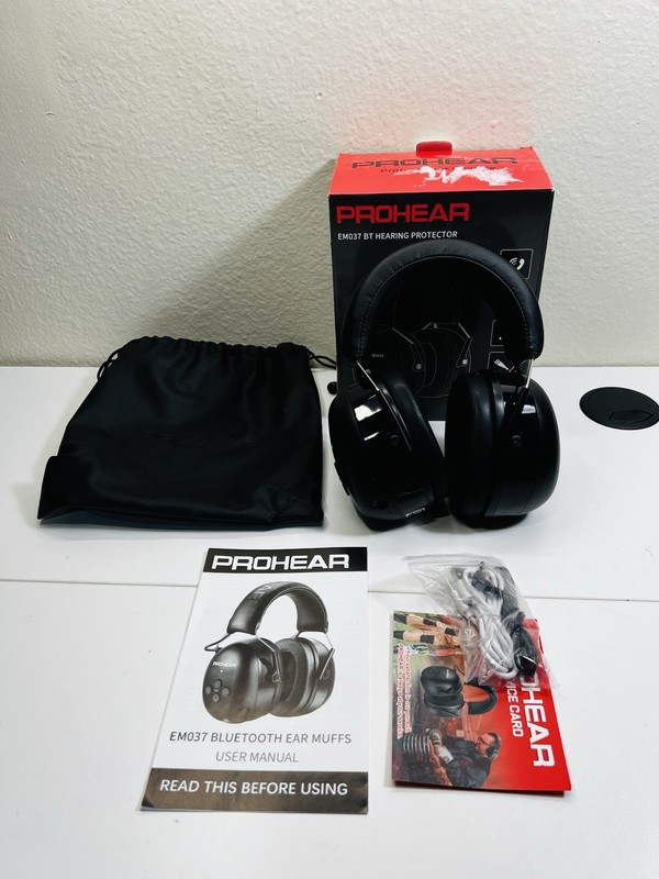 Prohear EM037 Bluetooth Hearing Protector Headphones 30dB Noise Reduction gallery