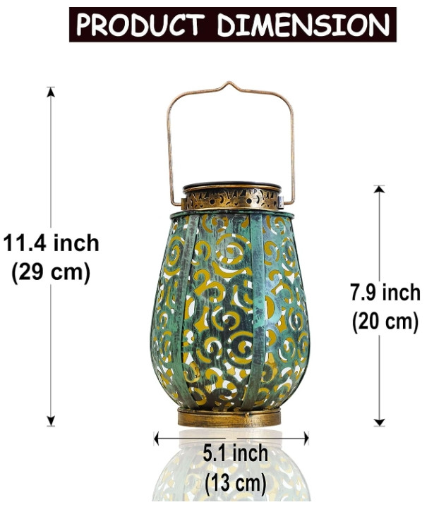 Solar Lantern Hanging Light LED Hummingbird Outdoor Garden Lamp Waterproof Decor gallery