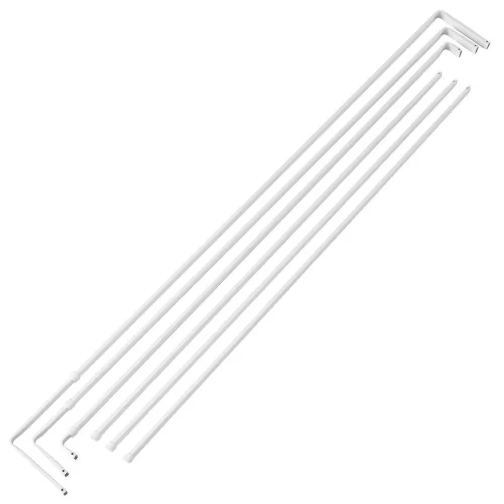 84 In. - 120 In. Lockseam Triple Single Curtain Rod gallery