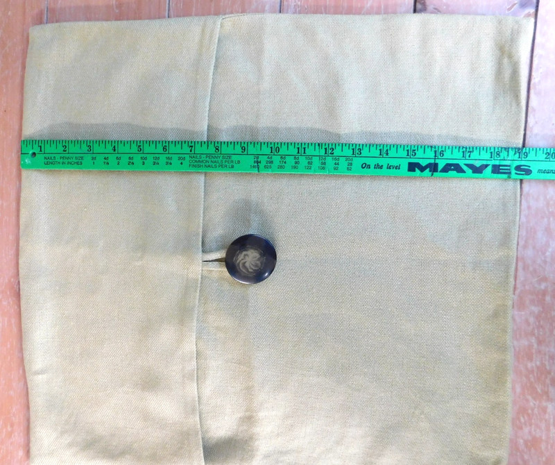 Pottery Barn Textured Linen Big Button 18x18 Ivory Cream Neutral Pillow Cover gallery