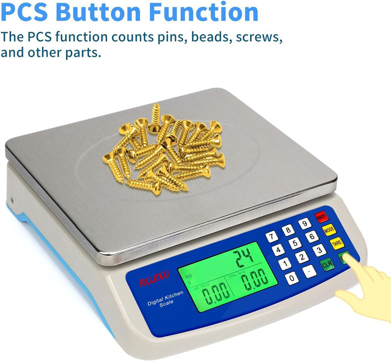 Large Digital Kitchen Scale 30KG Commercial Food Scale 66LB for Baking Bread Mea gallery