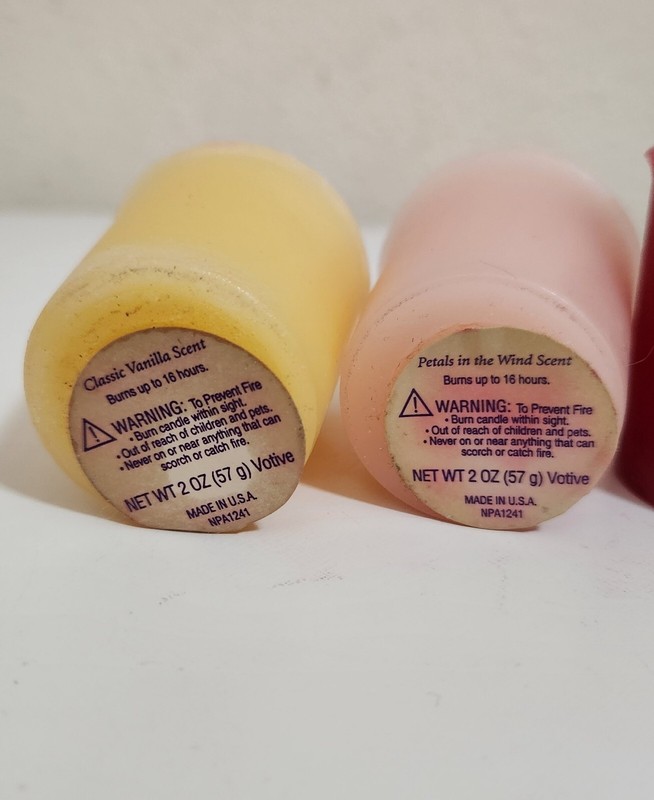 3 Classic Mini 2 oz Candles: Vanilla, Berries, & Petals in the Wind Scented gallery