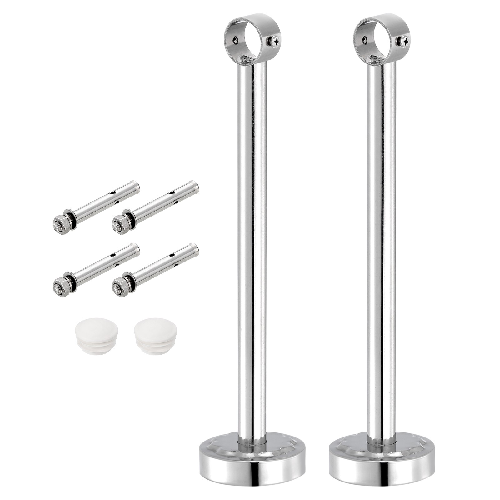 2 Set 11.81inch Ceiling Mount Bracket Fit 1.02inch Pipe, Curtain Rod Holder gallery