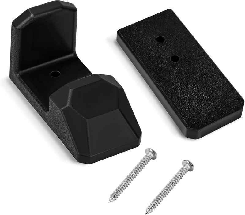 Pontoon Boat Floor-Mounted Gate Stopper for Secure Door Positioning, Black gallery