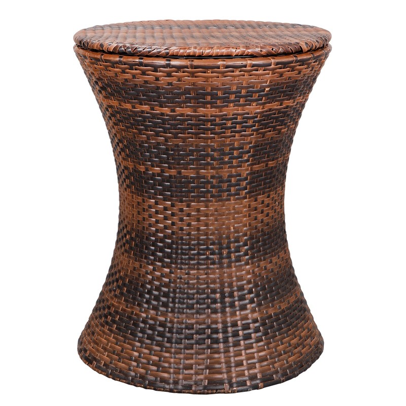Adjustable Rattan Cool Bar Table Party Drink Storage Ice Cooler Outdoor Patio gallery