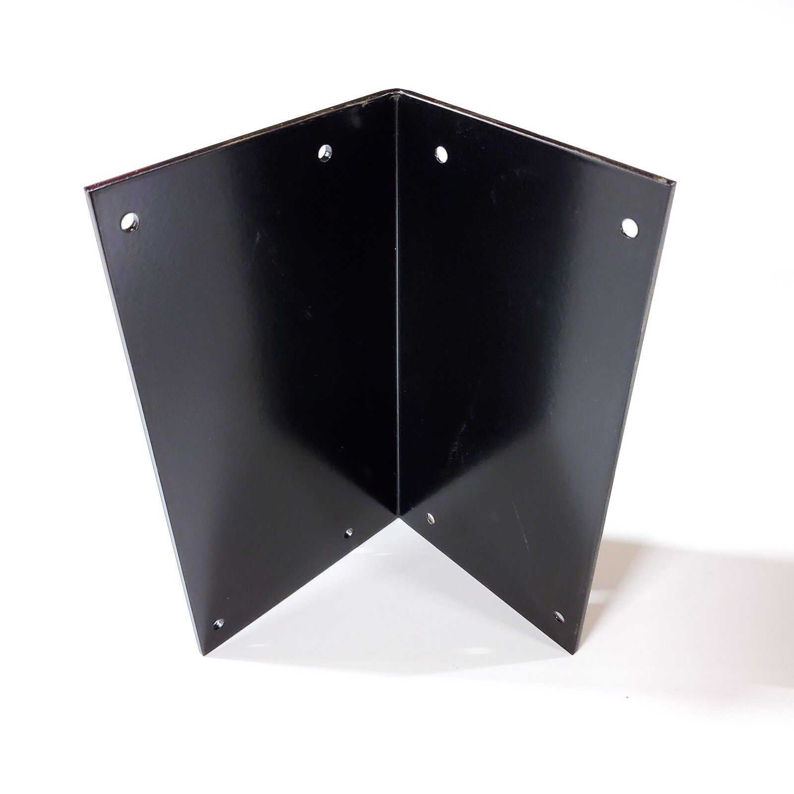 Heavy Duty Steel Corner Angle Support Bracket 4"W x 8"L Powder Coated Black NEW! gallery