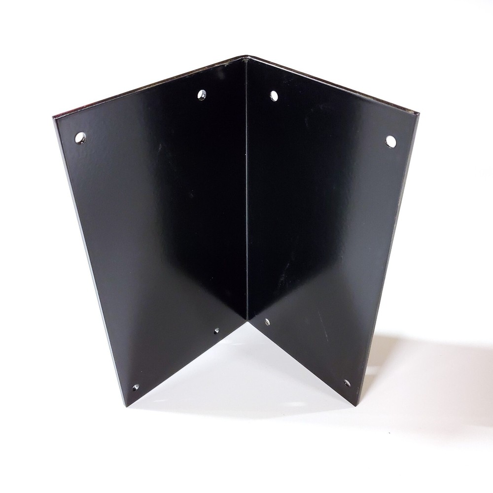 Heavy Duty Steel Corner Angle Support Bracket 4"W x 8"L Powder Coated Black NEW!