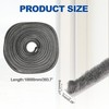 1-Pack Brush Weather Stripping, 393x0.28x0.31in/10000x7x8mm Self Adhesive Seal gallery