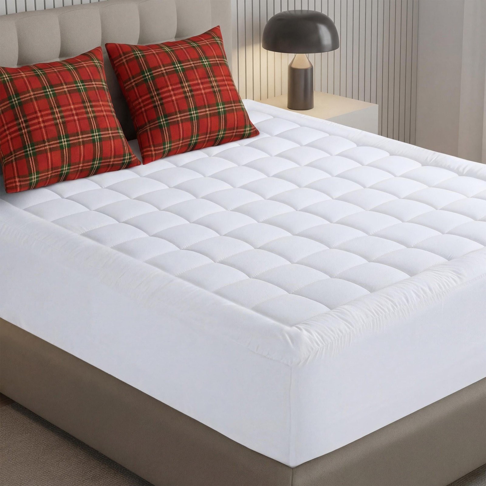 Utopia Bedding Full Mattress Pad, Quilted Fitted Premium Mattress Protector,... gallery