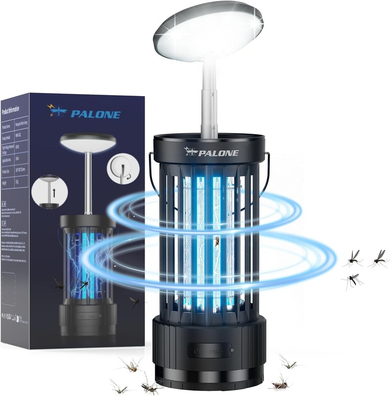 Ultra-Bright Bug Zapper Light – Portable 4500V Mosquito Trap for Garden, Porch gallery