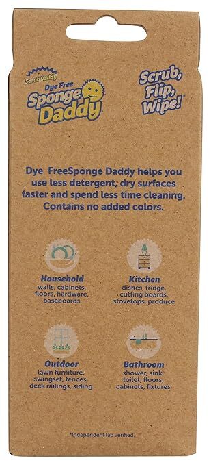 SCRUB DADDY Dye Free Sponge Daddy 3 Count PK-1 W/FREE GIFT/ Free Shipping gallery