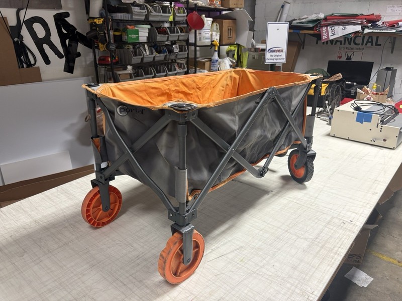 PORTAL COLLAPSIBLE WAGON, FOLDABLE BEACH WAGON CART, ALL TERRAIN, 225LBS - GREY gallery