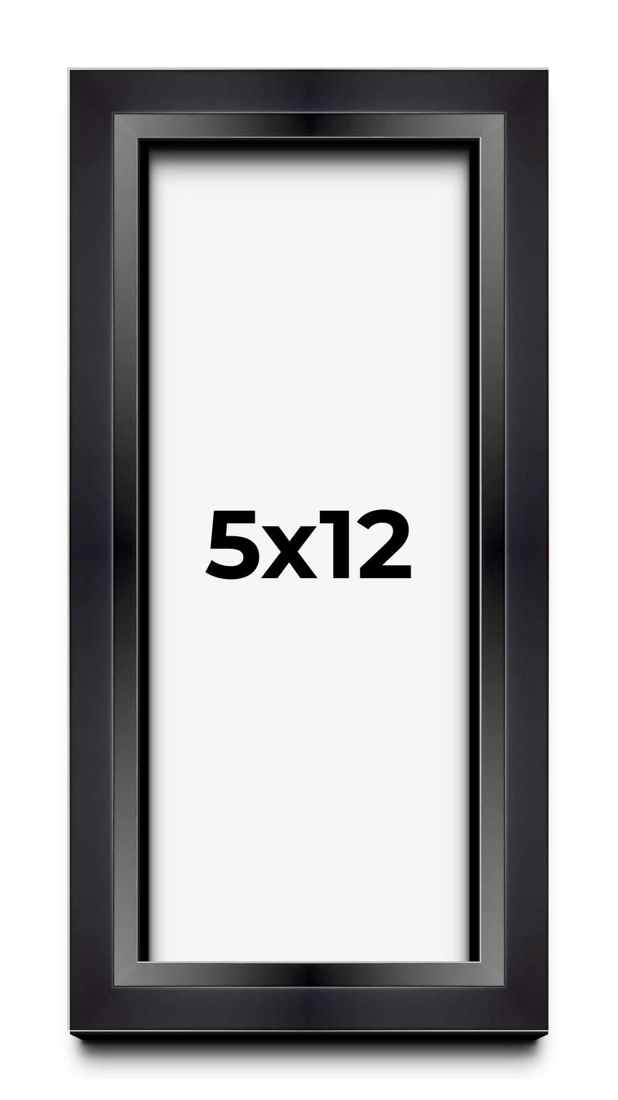 5x12 In Shadow Box Frame Black | 1.25 inches Deep Real Wood Contemporary Shadowb gallery