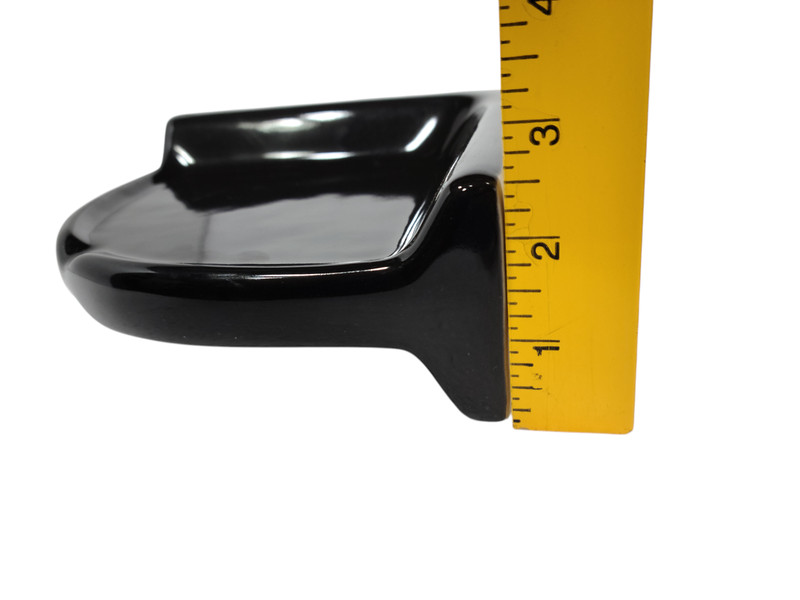 Vintage Black Ceramic Shower Tile Corner Tray Soap Dish Ledge Shampoo Holder gallery