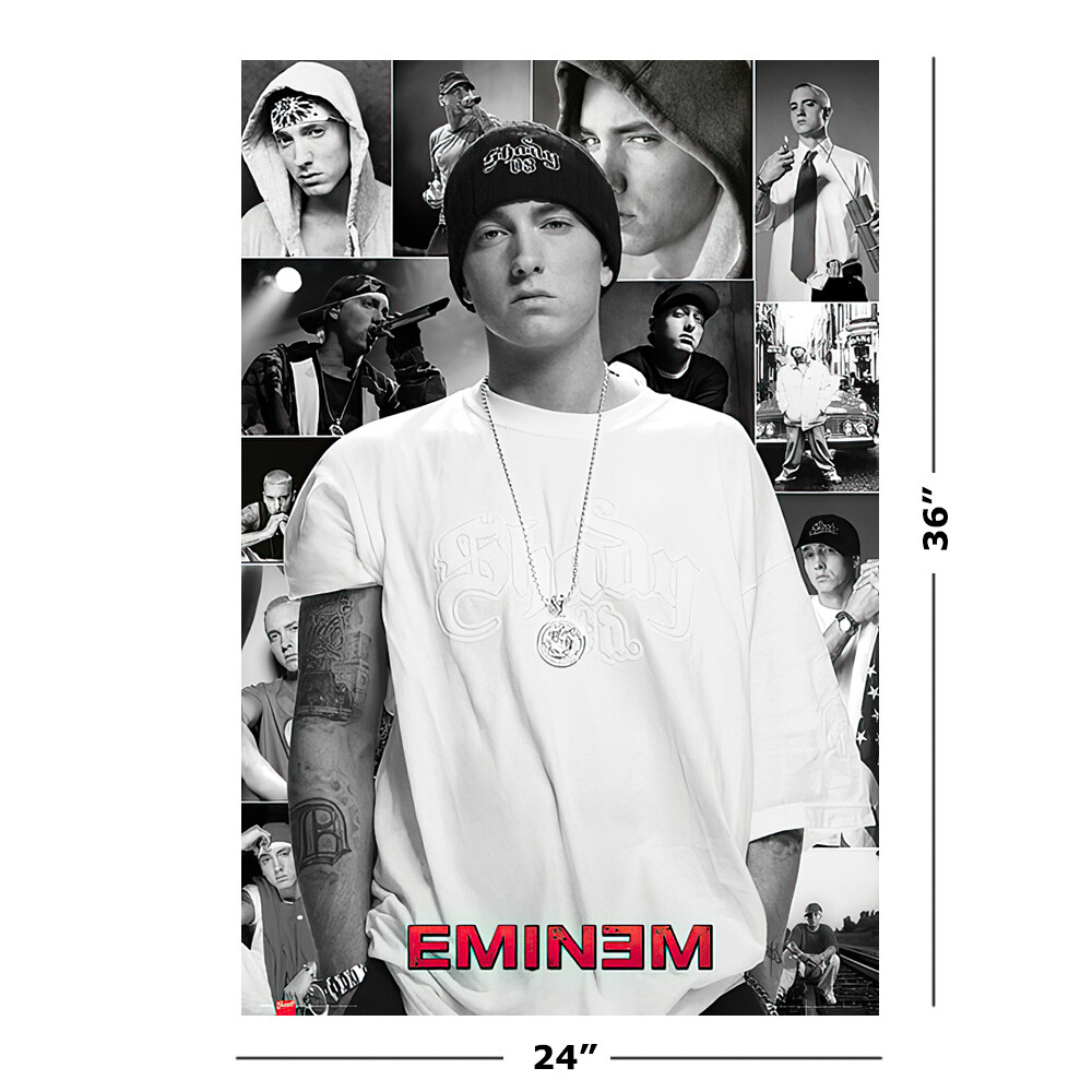 Eminem - Music Poster / Print (Image Collage - White Shirt) (Size: 24" X 36") gallery