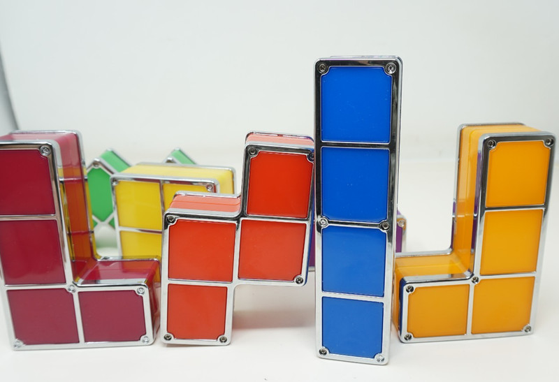 Tetris Stackable Lamp Multicolor Moveable Blocks Night Light 7 Pc Puzzle - Works gallery
