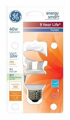 GE Spiral Compact Fluorescent, 40 Watts Replacement (Pack of 6) gallery