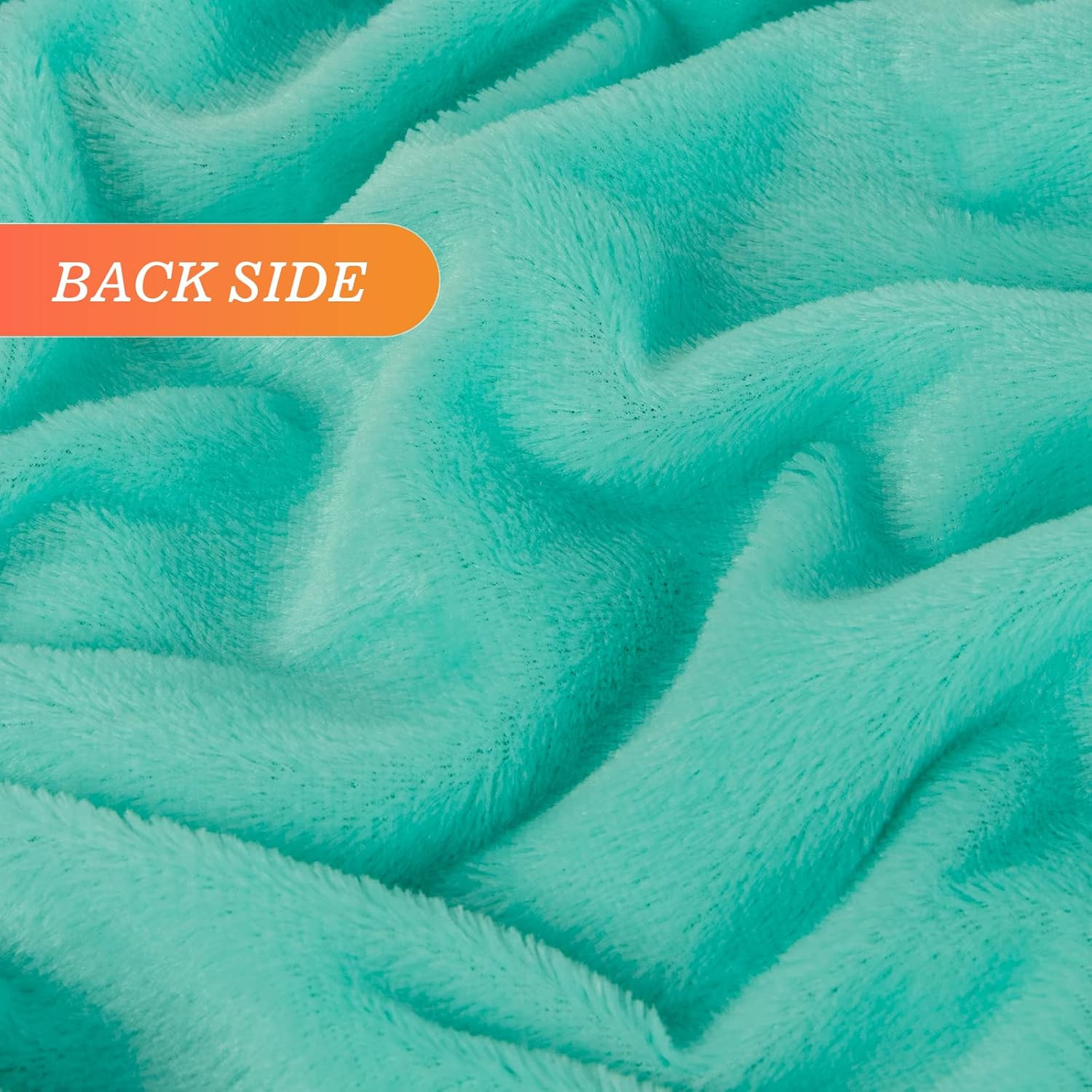 TOONOW Soft Faux Fur Couch Throw/Blanket 50x60 Reversible Lightweight Turquoise gallery