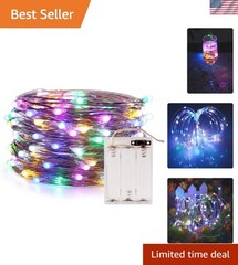 Flexible 50 LED Multicolor Fairy String Lights – 16.5ft for Any Festive Occasion