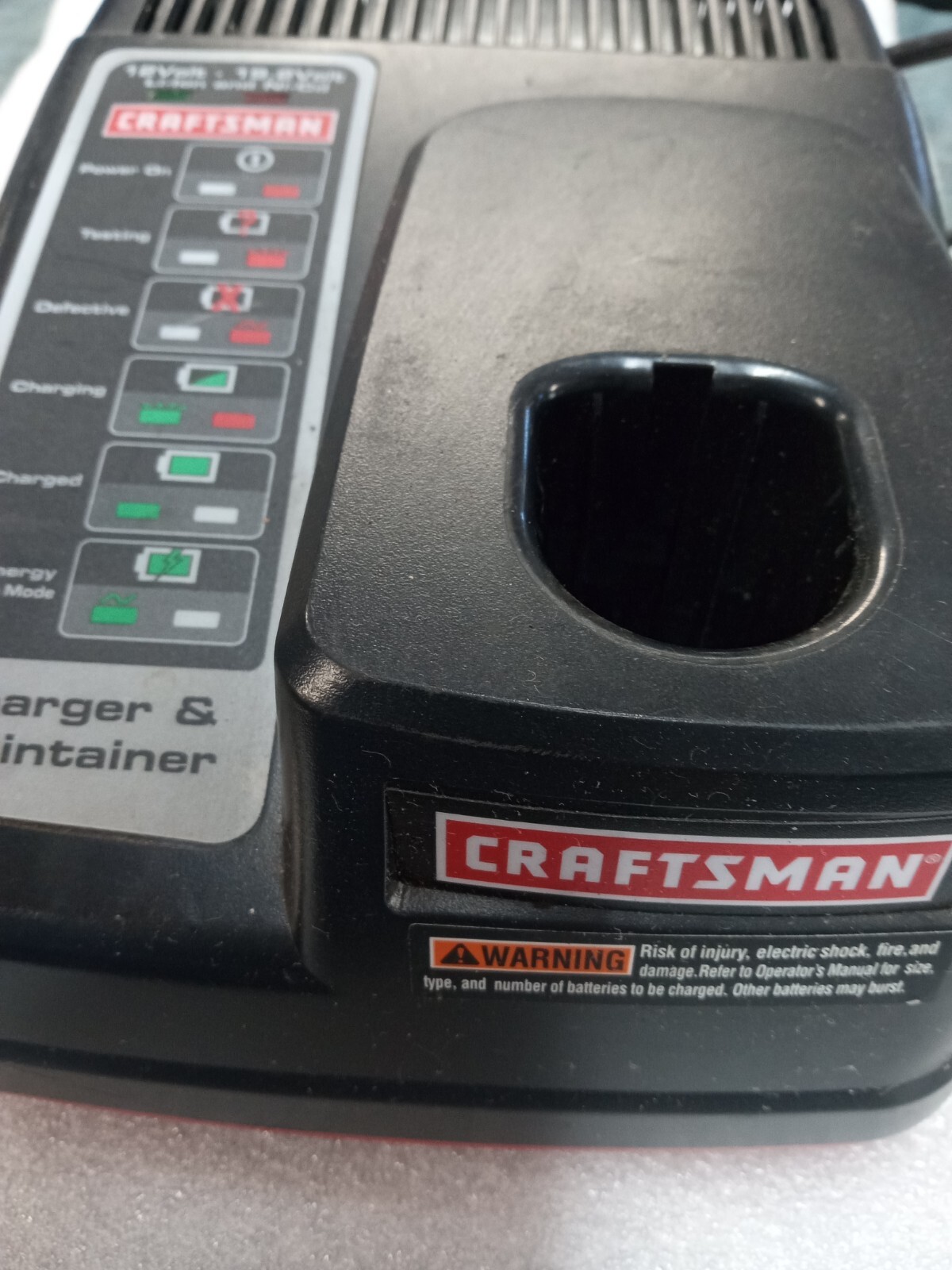 CRAFTSMAN 315.CH2030 12v-19.2v Li-ion & Ni Cad Battery Charger Maintainer Tested gallery