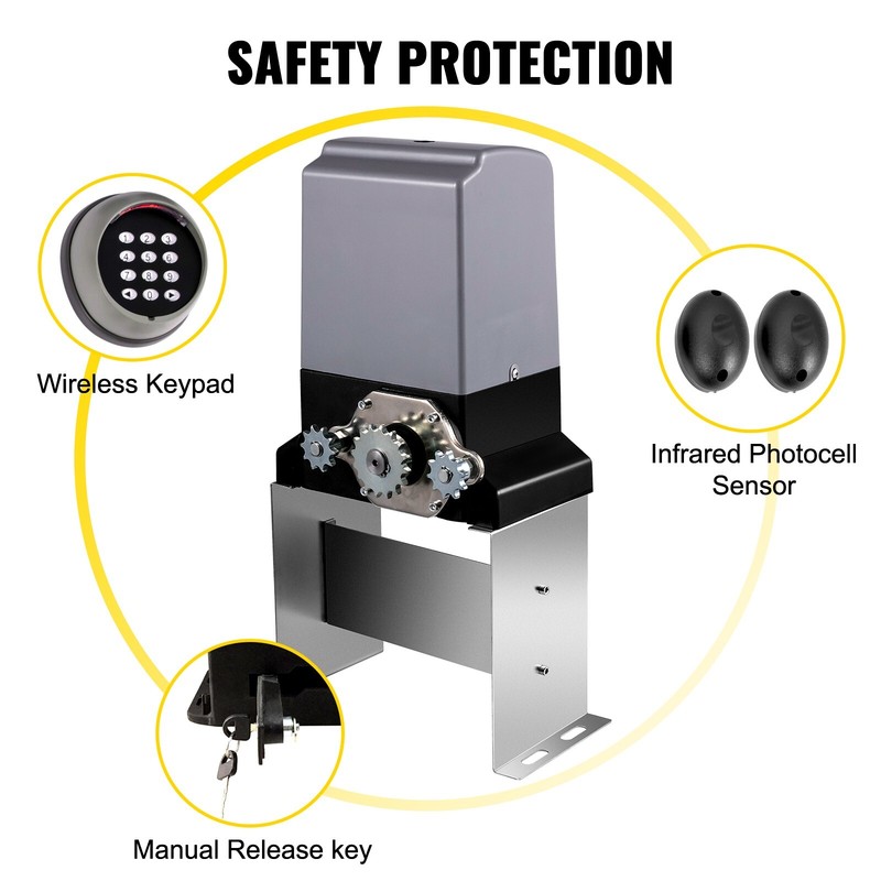 Sliding Gate Opener Automatic Sliding Gate 3300LBS 4 Remote & APP Control gallery