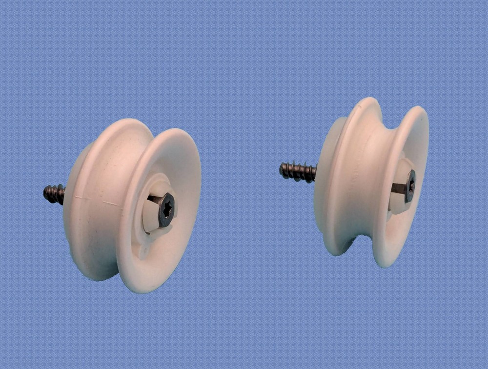Whirlpool 8528831 Dishwasher Upper Rack Slide Rail Rollers, Set of 2 (WP8528831)