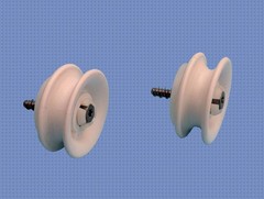 Whirlpool 8528831 Dishwasher Upper Rack Slide Rail Rollers, Set of 2 (WP8528831)