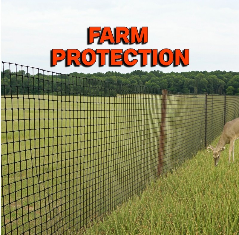 Virtually Invisible Deer Fence! Protect Your Garden, & More (8'x164') 140 GSM gallery