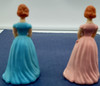 Wilton Cake Topper Bridesmaids Vintage 70's Lady In Pink/ Blue Lot Of 2. 5" tall gallery