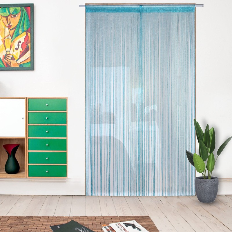 2 Pack 39 x 79 Inch String Curtains for Doorways Room Divider Curtains Hippie... gallery