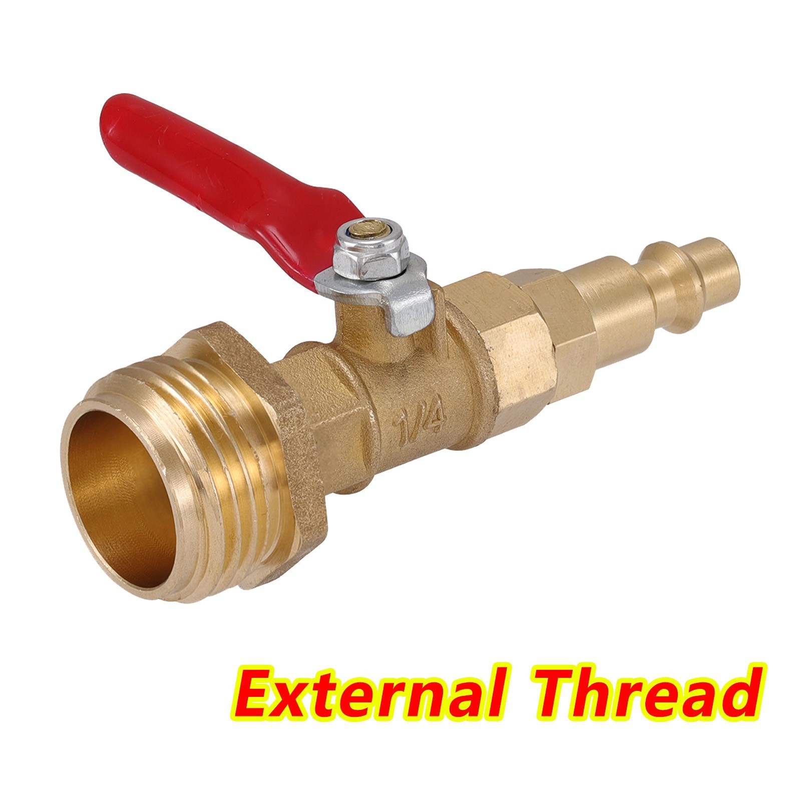 RV Winterize Blowout Adapter 1/4" Quick Connect Plug 3/4" Garden Hose Thread Kit gallery