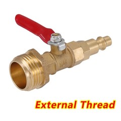 RV Winterize Blowout Adapter 1/4″ Quick Connect Plug 3/4″ Garden Hose Thread Kit