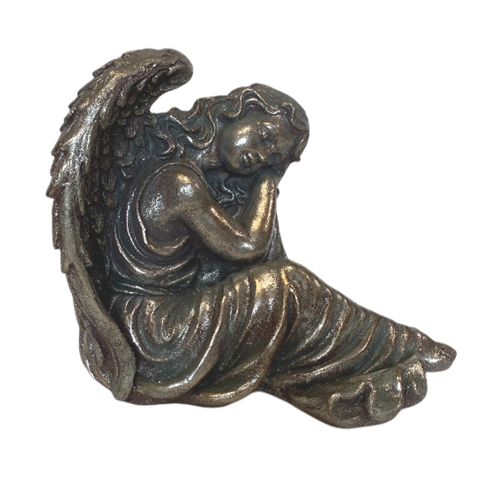 Angel Dreaming Decorative Garden Statue 18L x 15H x 12W Inches Unique NIB gallery