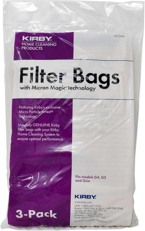 Durable 3-Pack Kirby Micron Magic Vacuum Bags - Optimal Filtration for G-Series gallery