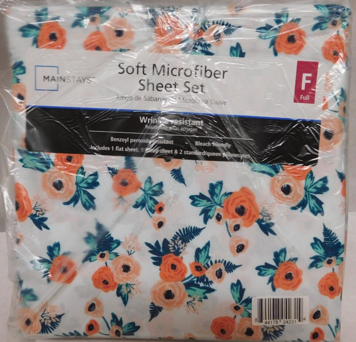 Mainstays Soft Microfiber 4 Piece Full Sheet Set,Wrinkle Resistant gallery
