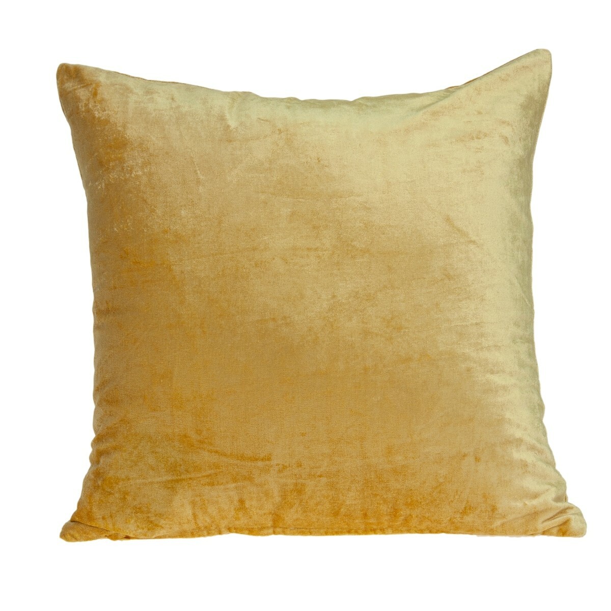 Parkland Collection Danbury Yellow Square Transitional Pillow Cover With Zipper gallery