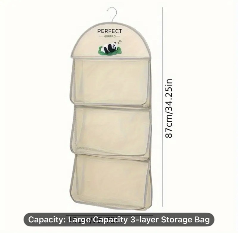 Single piece Triple-Layer Hanging Underwear , Socks , and Bra Mesh Storage Bag. gallery
