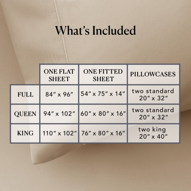 Better Homes & Gardens Full Sheet Set Brownstone Beige 400TC 100% Cotton Sheets gallery