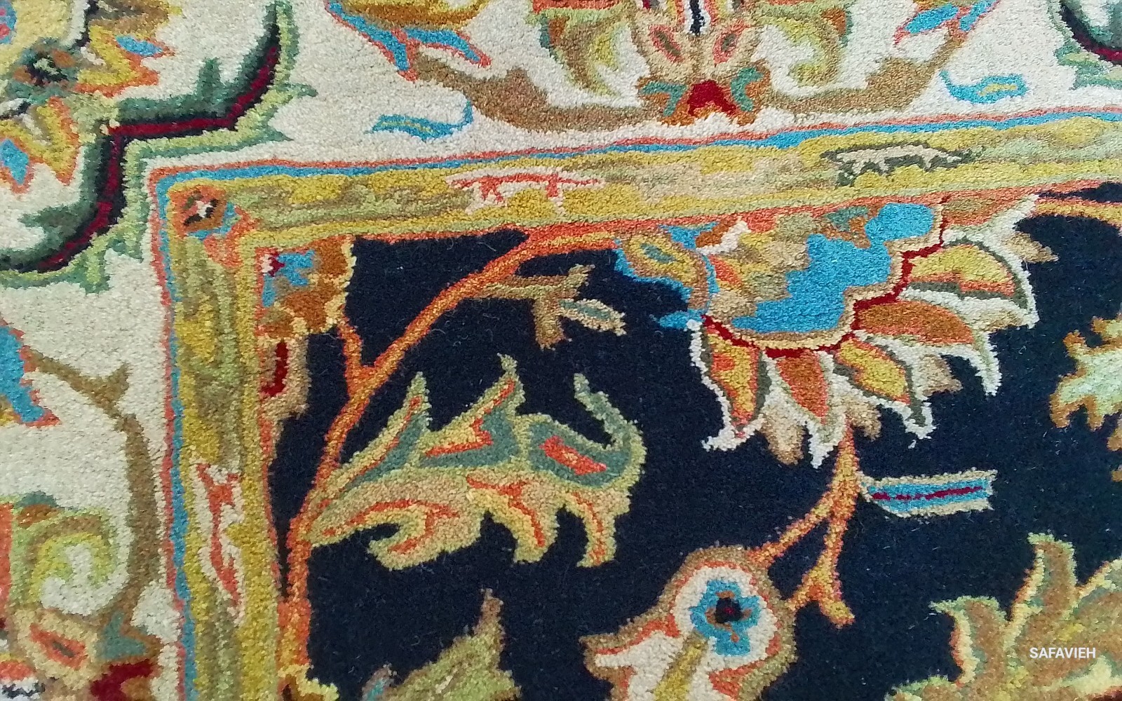 BLACK / BEIGE 7'-6" x 9'-6" Back Stain Rug, Reduced Price 1172781769 HG628B-8 gallery