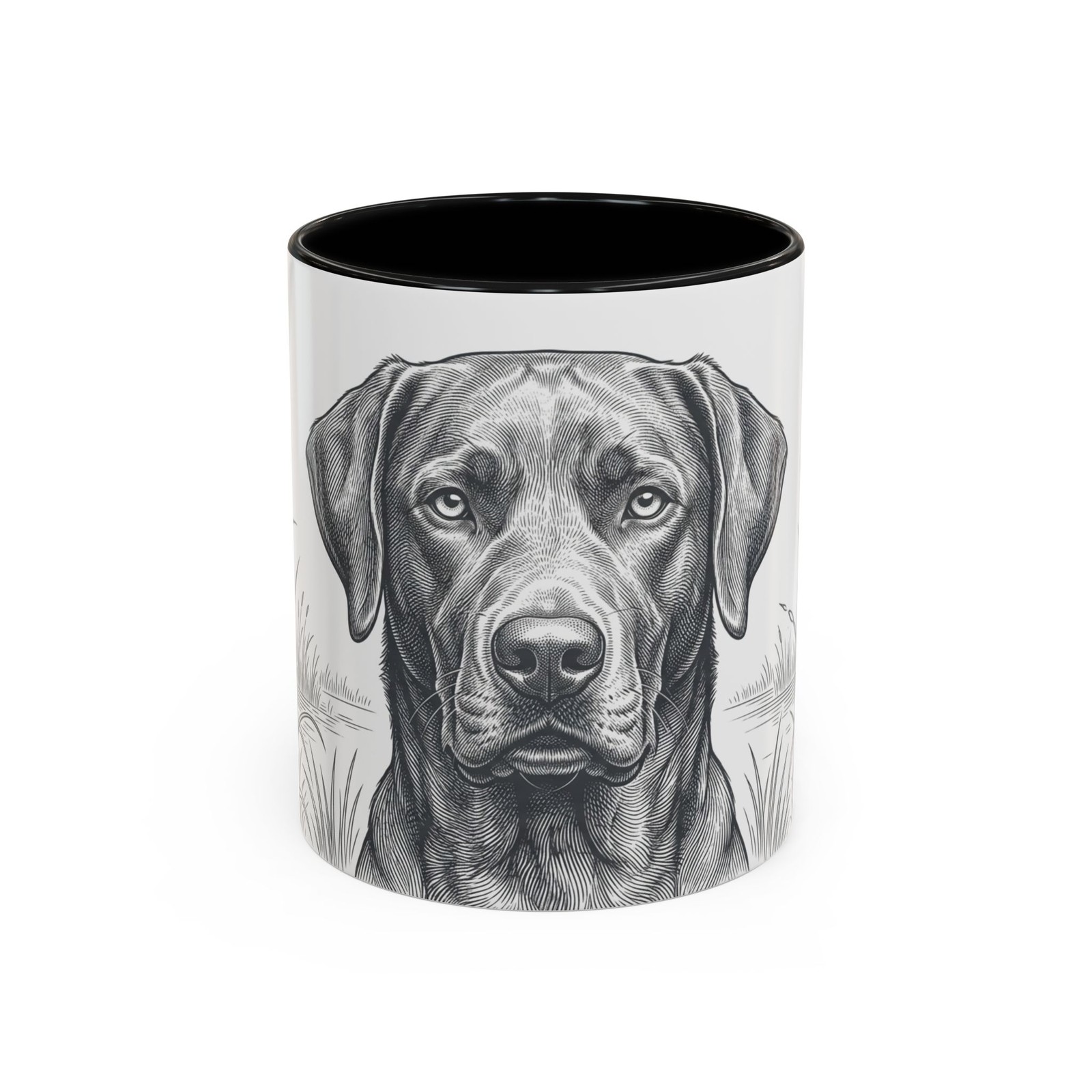 Black Lab Portrait Mug | Accent Coffee Mug 11oz or 15oz gallery