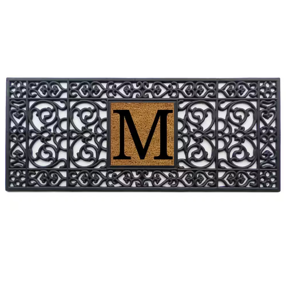 17 In. X 41 In. Rubber Monogrammed M Door Mat gallery