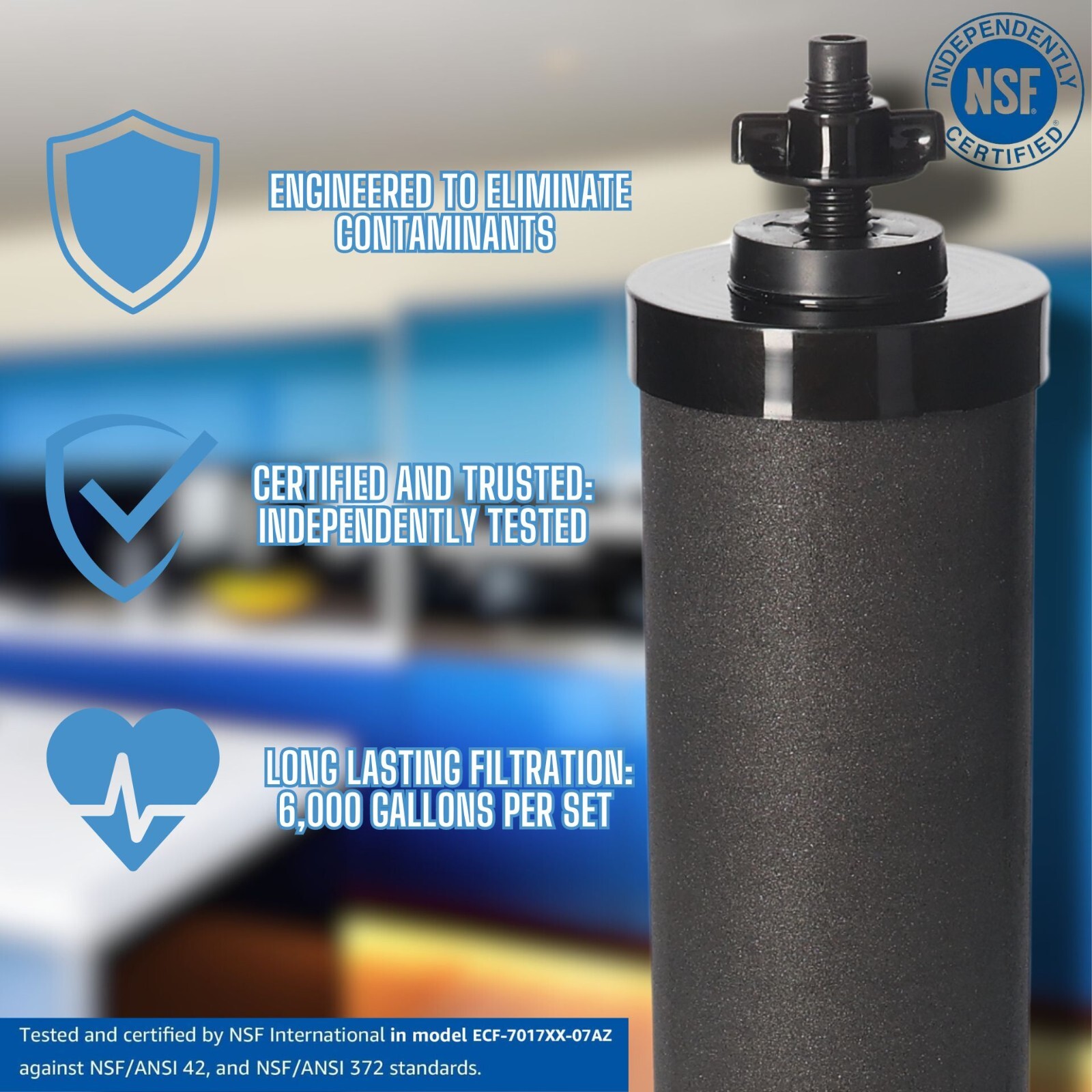 Water Filter Replacement Compatible With Berkey BB9-2 Gravity Fed Filter Systems gallery