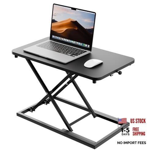 Standing Desk Converter Height Adjustable, Sit to Stand up Desk Riser Black