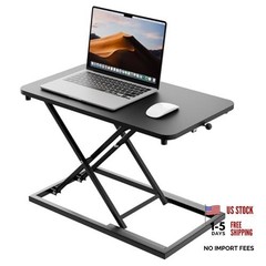 Standing Desk Converter Height Adjustable, Sit to Stand up Desk Riser Black