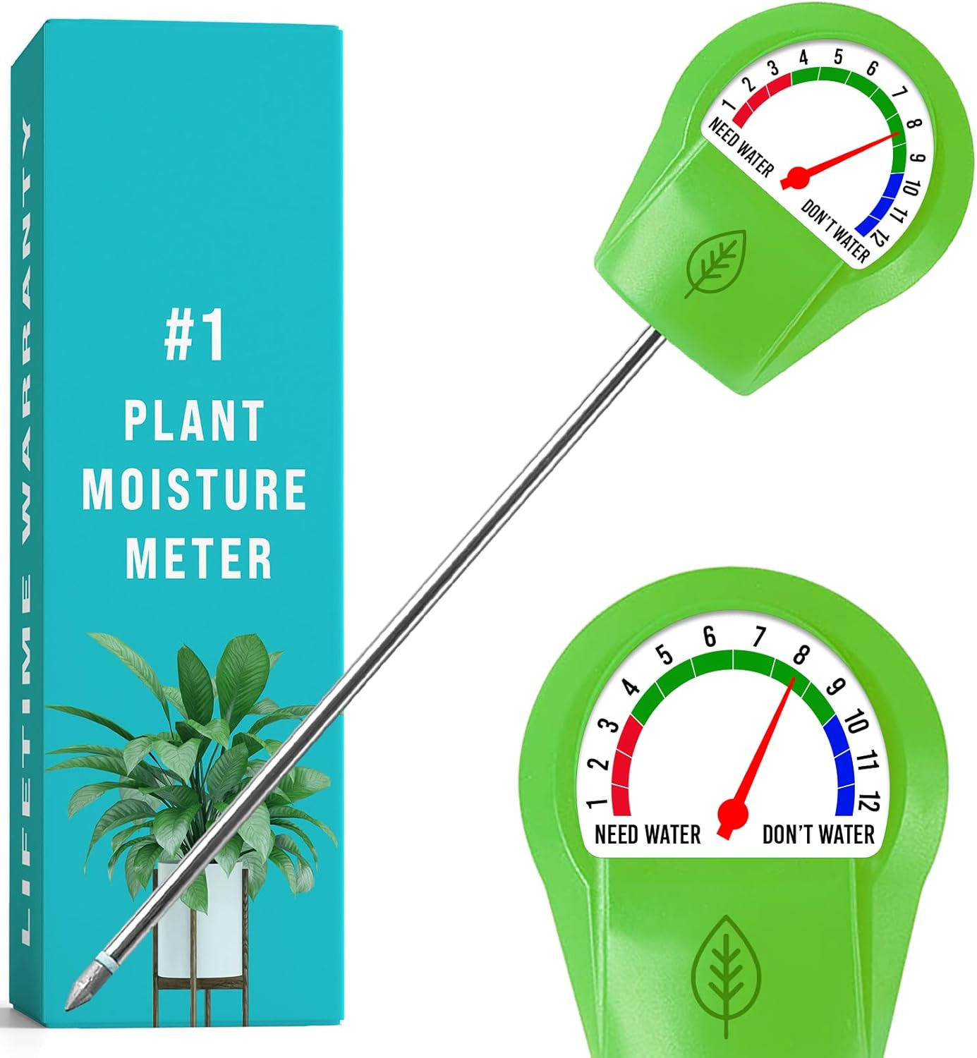 GROWIT Plant Moisture Meter - Accurately Tells You When to Water Your Plants - 2 gallery