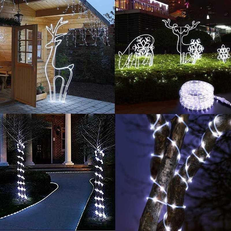 Rope Lights Outdoor Solar String Lights Tube Rope Party Garden Patio Decor Home gallery