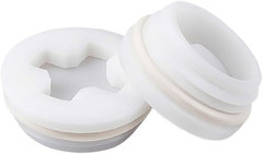 Bung Cap with 2″ Thread Size, 2 Pack Poly Buttress Drum Bung, Course Thread for