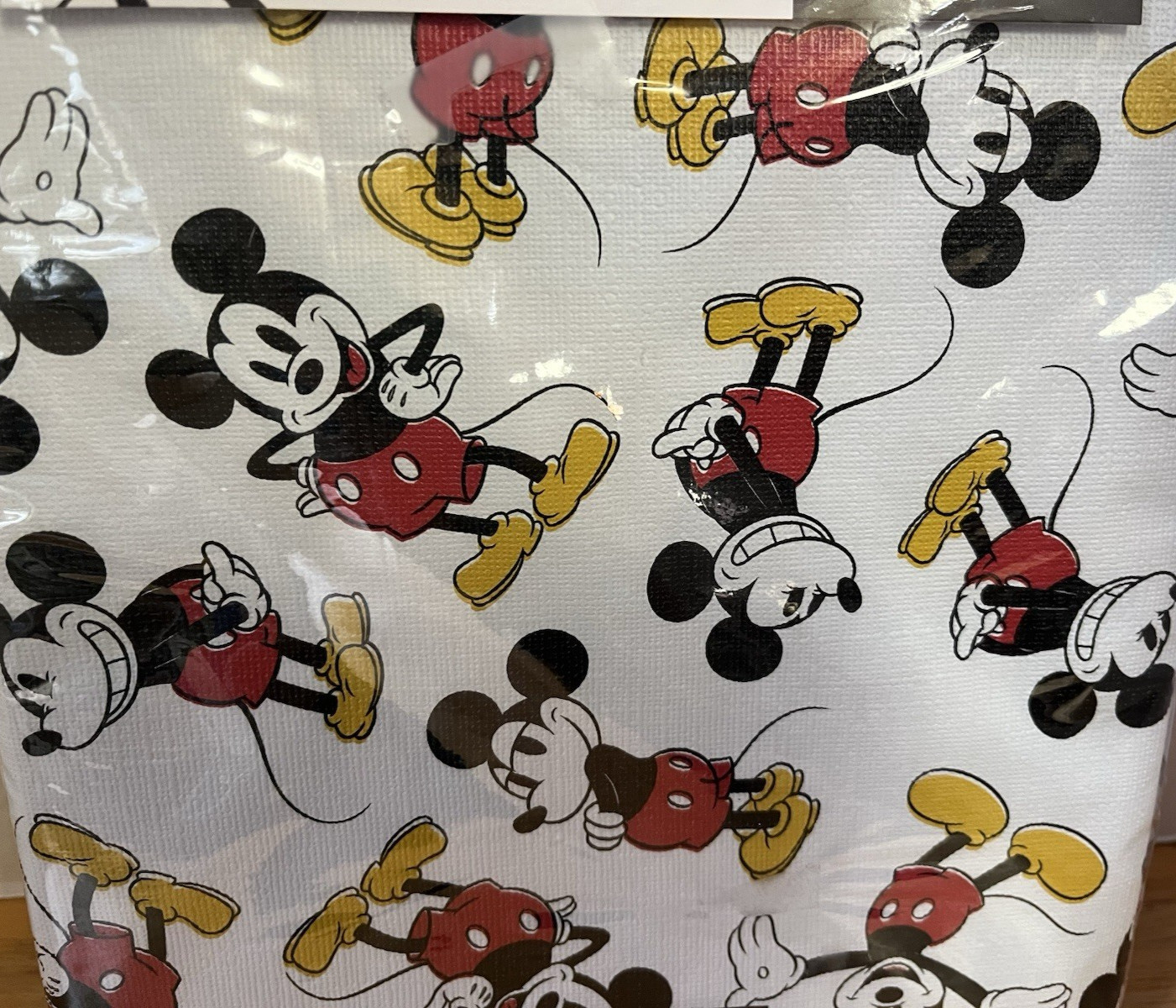 Disney "MIckey Mouse" Peva Flannelback Tablecloth 52" x 70"--New gallery